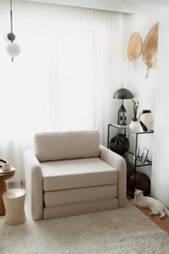 1-Seat Sofa-Bed Nest - White White