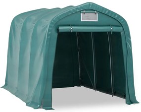 vidaXL Κιόσκι Γκαράζ Πράσινο 2,4 x 3,6 μ. από PVC
