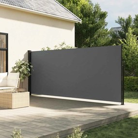 vidaXL Σκίαστρο Πλαϊνό Συρόμενο Ανθρακί 160 x 600 εκ.