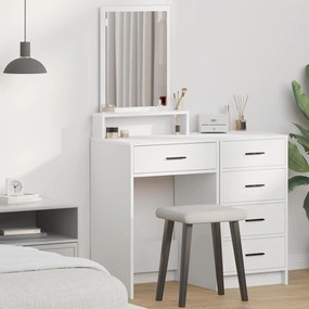 vidaXL Κομμό Υπνοδωματίου Λευκό 50 x 41 x 140 εκ. Επεξεργασμένο ξύλο