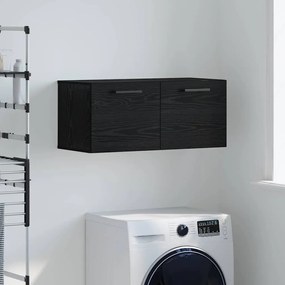 vidaXL Ντουλάπα Τοίχου Μαύρη δρυς 80 x 36.5 x 35 cm Επεξεργασμένο ξύλο