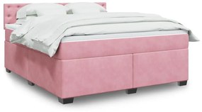 ΚΡΕΒΑΤΙ BOXSPRING ΜΕ ΣΤΡΩΜΑ ΡΟΖ 180X200 ΕΚ. ΒΕΛΟΥΔΙΝΟ 3286395