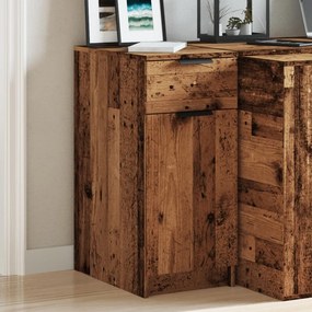 vidaXL Ντουλάπι Γραφείου Όψη Παλαιού Ξύλου 33x50x75 εκ. Επεξ. Ξύλο