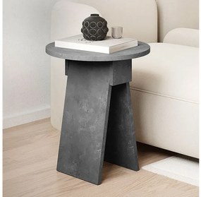 Βοηθητικό τραπεζάκι Chen Megapap γκρι ρετρό Φ42x50εκ. GP037-0215,1-GP037-0215,1-Γκρι GP037-0215,1