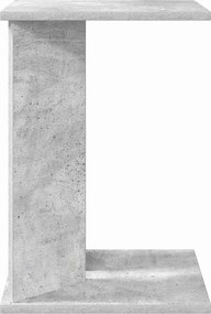 vidaXL End Table Σκυρόδεμα Γκρι 35 x 25 x 50 εκ Επεξεργασμένο Ξύλο