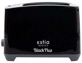 Φρυγανιέρα 2 Θέσεων Aroma 06-12250 750W 25x14x17,1cm Black Estia