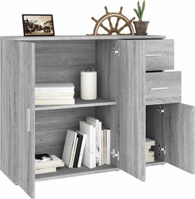 vidaXL Ντουλάπι Γκρι Sonoma 91x29,5x75 εκ. από Επεξεργασμένο Ξύλο