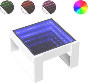 vidaXL Τραπεζάκι Σαλονιού Infinity LED Λευκό 50x53x30 εκ.