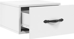vidaXL Κομοδίνο Επιτοίχιο Λευκά 35 x 35 x 20 εκ.