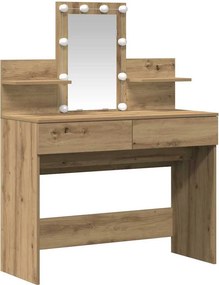 vidaXL Τραπέζι περιποίησης Artisan Oak 100 x 40 x 130 εκ