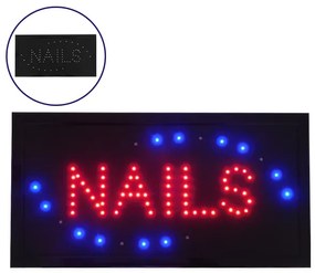Φωτιστικό LED Σήμανσης NAILS με Διακόπτη ON/OFF και Πρίζα 230v 48x2x25cm GloboStar 96304