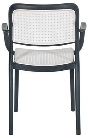 Καρέκλα Olesia Fylliana Ανθρακί - Γκρί 56x43x81 εκ. 56x43x81 εκ.