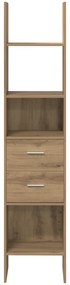 vidaXL Βιβλιοθήκη artisan δρυς 40 x 35 x 180 εκ. Επεξεργασμένο ξύλο
