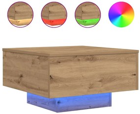 vidaXL Τραπεζάκι σαλονιού Artisan Oak 55 x 55 x 31 εκ