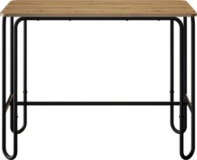 vidaXL Τραπεζαρία 100 x 50 x 75 cm Επεξεργασμένο Ξύλο Artisan Δρυς