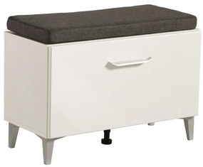 Έπιπλο Χολ Como KOM Λευκό - Λευκή Λάκα 74,5x35x53 εκ. 74.5x35x53 εκ.