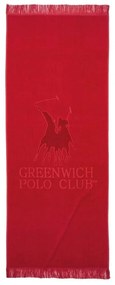 Πετσέτα Θαλάσσης 3657 70x170 Red Greenwich Polo Club Beach 70x170cm 100% Βαμβάκι