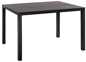 ΤΡΑΠΕΖΙ ΑΛΟΥΜΙΝΙΟΥ SAHIRA ΣΕ ΑΝΘΡΑΚΙ ΑΠΟΧΡΩΣΗ HM5571.02 140Χ80X75,5Υ εκ.