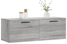 vidaXL Ντουλάπι Τοίχου Γκρι Sonoma 100x36,5x35 εκ. Επεξεργασμένο Ξύλο