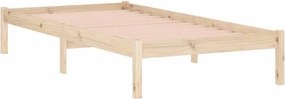 vidaXL Σκελετός Κρεβατιού Χωρίς Στρώμα Twin 100x190εκ. Μασίφ Πεύκο