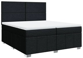 ΚΡΕΒΑΤΙ BOXSPRING ΜΕ ΣΤΡΩΜΑ ΜΑΥΡΟ 200X200 ΕΚ. ΥΦΑΣΜΑΤΙΝΟ 3294070