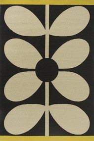 Χαλί Giant Sixties Stem 463705 Noir Black-White Orla Kiely 250X350cm