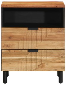 vidaXL Κομοδίνο 50x33x62 εκ. Μασίφ ξύλο ακακίας