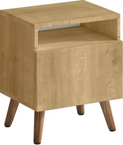 Κομοδίνο Sole Megapap χρώμα sapphire oak 40x30x47,6εκ.