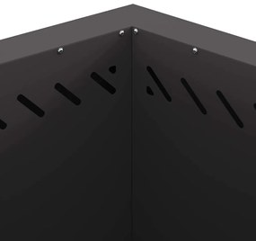 vidaXL Φωτιά Μαύρο 58 x 58 x 51 cm Κρύα έλαση από χάλυβα