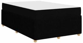 vidaXL Σκελετός κρεβατιού με στρώμα Μαύρο 120 x 200 cm ύφασμα