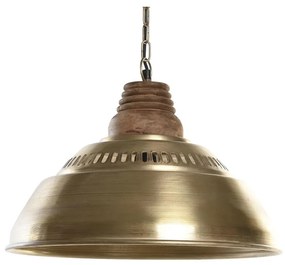 Φωτιστικό Οροφής DKD Home Decor Καφέ Χρυσό Σίδερο Ξύλο από Μάνγκο 50 W 43 x 43 x 31 cm