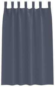 vidaXL Κουρτίνες συσκότισης 2 pcs Ανθρακί 175 x 140 εκ. Πολυεστέρας