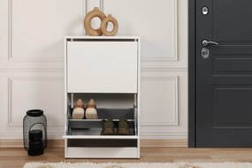 Παπουτσοθήκη Λευκό PIZOR 51x26x84