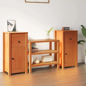 vidaXL Πλαϊνό γραφείο 2 pcs Κερωτό καφέ 39 x 34,5 x 80 εκ