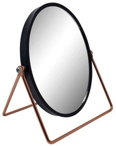 Καθρέπτης Επιτραπέζιος 803545 17x8,8x20cm Rose Gold-Black Ankor Plastic, Glass