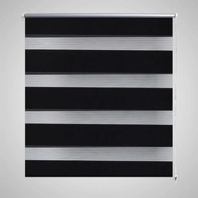 vidaXL Σύστημα Σκίασης Ρόλερ Zebra Μαύρο 80 x 150 εκ.