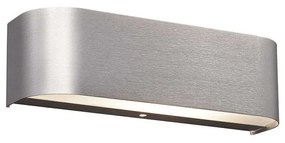 Φωτιστικό Τοίχου-Απλίκα Led Adriano 2x310Lm 30x6cm Brushed Aluminium-White 220810205 Trio Lighting Aluminium