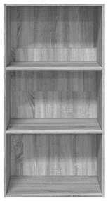 Βιβλιοθήκη Γκρι Sonoma 60x30x114 cm Ξύλινη κατασκευή - Γκρι