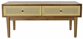 Τραπεζάκι Καφέ DKD Home Decor Έλατο ρατάν (106 x 55 x 46 cm)