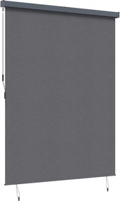 vidaXL Ρόλερ (στόρι) Ανθρακί 220 x 250 cm Ύφασμα και Αλουμίνιο