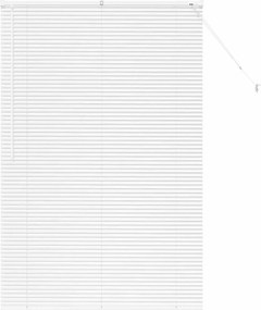 vidaXL Βενετσιάνικες Ρόδες Λευκό 175 x 115 εκ Αλουμίνιο