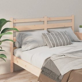 Κεφαλάρι Κρεβατιού 126 x 4 x 100 εκ. από Μασίφ Ξύλο Πεύκου - Καφέ