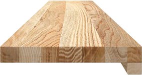 vidaXL Περβάζια παραθύρων 2 τεμ. 110x20x2 εκ. Ακατέργαστο Μασίφ Δρυός