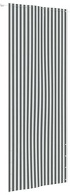 Διαχωριστικό Βεράντας Ανθρακί &amp; Λευκό 80x240 εκ. Ύφασμα Oxford - Πολύχρωμο