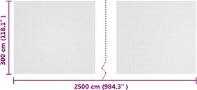 vidaXL Δίκτυο Έντομα Λευκό 3 x 25 μ Πολυαιθυλένιο