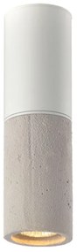 Φωτιστικό Οροφής- Σποτ V372581CCW 1XGU10 Φ7ΧΗ24CM Placebo Grey - White Aca Decor Clay