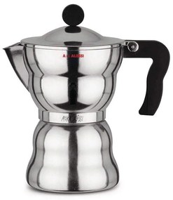 Καφετιέρα Espresso Moka AAM33/3 150ml Silver-Black Alessi Aluminium