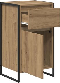 vidaXL Πλαϊνό γραφείο Artisan Δρυς 43 x 36 x 75,5 εκ.