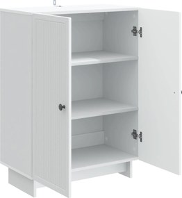 vidaXL Πλαϊνό γραφείο Λευκό 66 x 34,5 x 90 εκ Επεξεργασμένο Ξύλο