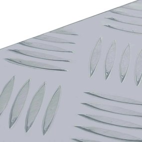 vidaXL Κουτί Αποθήκευσης Ασημί 80 x 30 x 35 εκ. Αλουμινίου